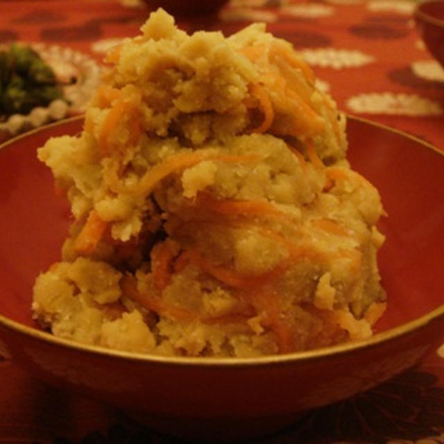 新豆腐百珍　百四十一珍目　【さつま芋の和風ポテトサラダ】