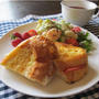 フレンチトーストとアボガド根菜サラダの朝ごはんプレート&朝食の食べ方とメタボの関係