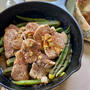 カレー粉とクミンで簡単スパイス炒め。豚ロース肉とオクラといんげん
