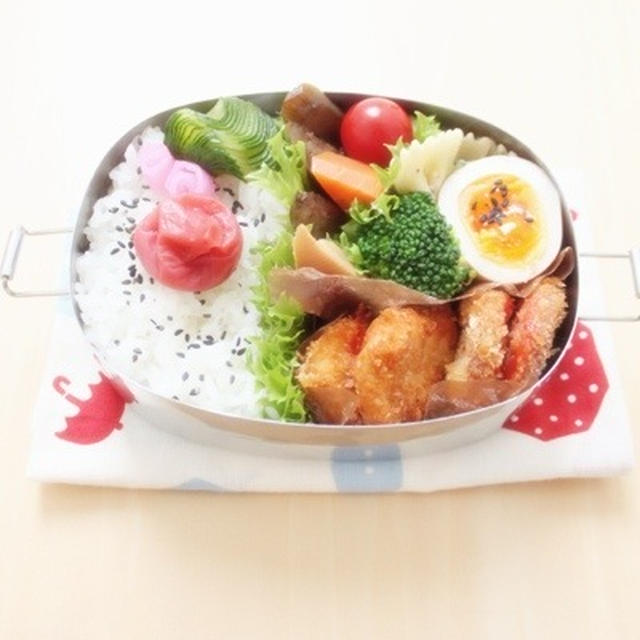 ハムカツのお弁当