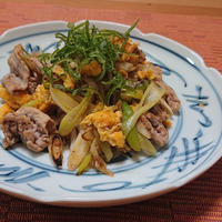 簡単♪ 白ねぎと豚肉の卵炒め