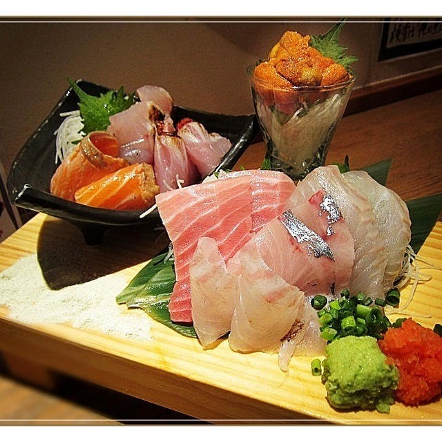 俺の魚を喰ってみろ！魚の壱☆神田で刺身極盛980円ホントに豪華♪