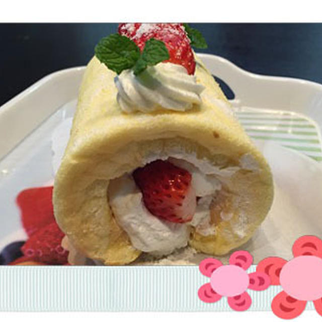 お料理教室は苺ロールそして温か小田巻き蒸し