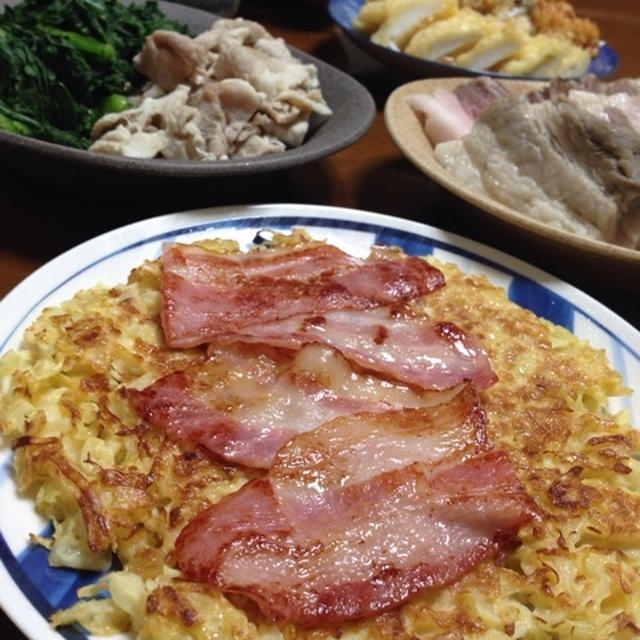 お好み焼き風ベーコンキャベツ♪