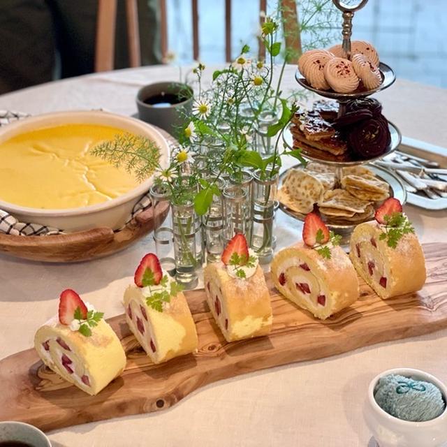 3年ぶりに会うNちゃんと、ロールケーキでお茶会♪