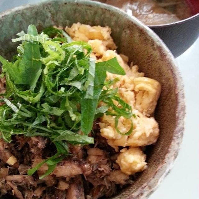 ダイエット作戦①　サバ缶のそぼろ丼