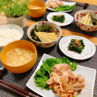 若竹煮で春の夕ご飯