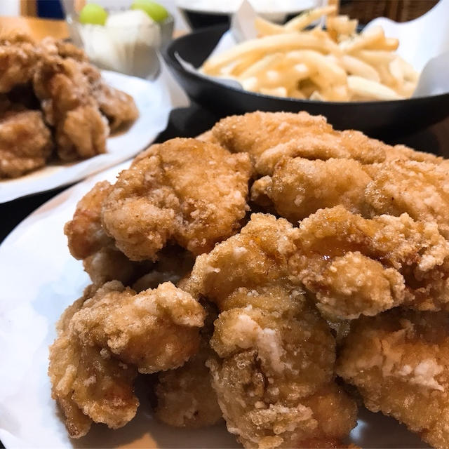 【てんこ盛りから揚げ】男子喜ぶ魅惑の食卓～産直にてまとめ買いしてきました～