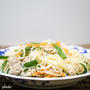 娘のリクエストで久しぶりの「焼きビーフン」＆抹茶パフェ　辻利