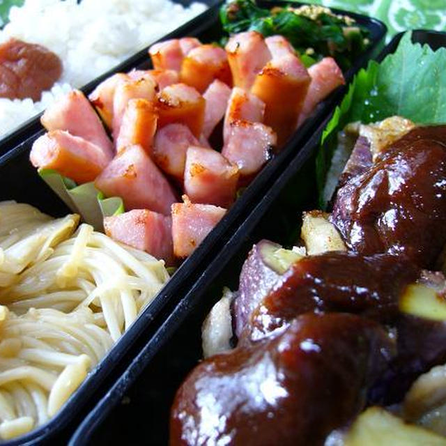 なすの豚巻き弁当～☆