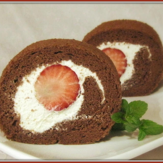 共立てでつくる ココアシートスポンジケーキ いちごココアロールケーキ By うわっち さん レシピブログ 料理ブログのレシピ満載
