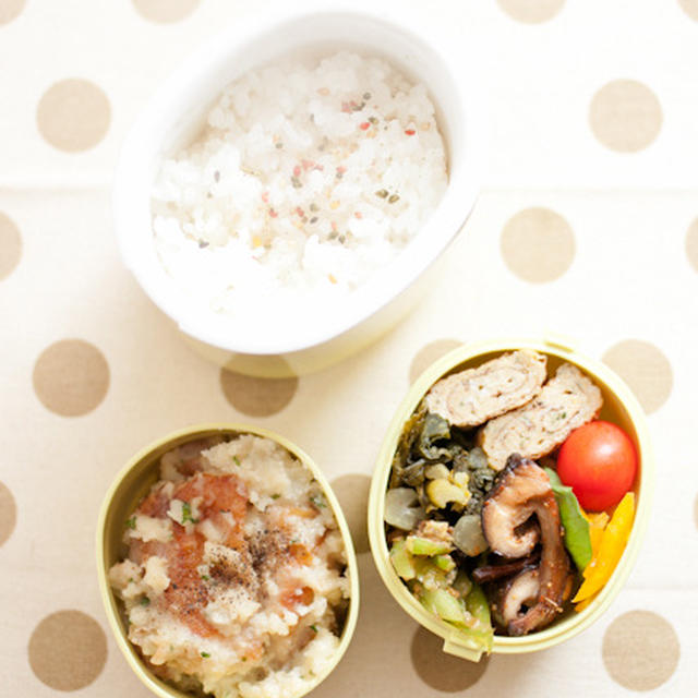 お弁当『鶏のポテトペーストソース』