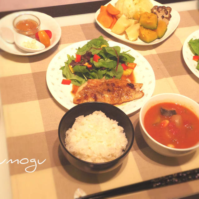 白身魚のバター照り焼き＊
