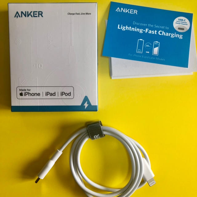 充電も同期もこれ１本！Anker USB-C & ライトニングケーブル 　iphone機種変予定