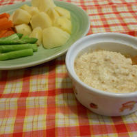 蒸し野菜＆豆腐ディップ