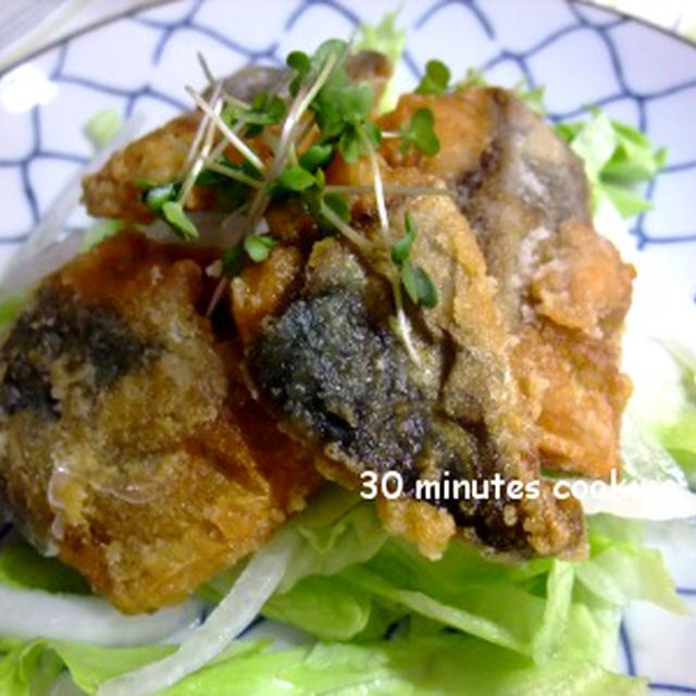 鯖のから揚げDEオニオンサラダ♪