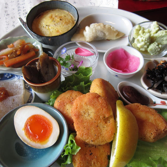 古民家カフェＤＥ送別ランチ