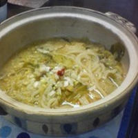 鍋＋うどんとスケート←おひとり様ひるごはん