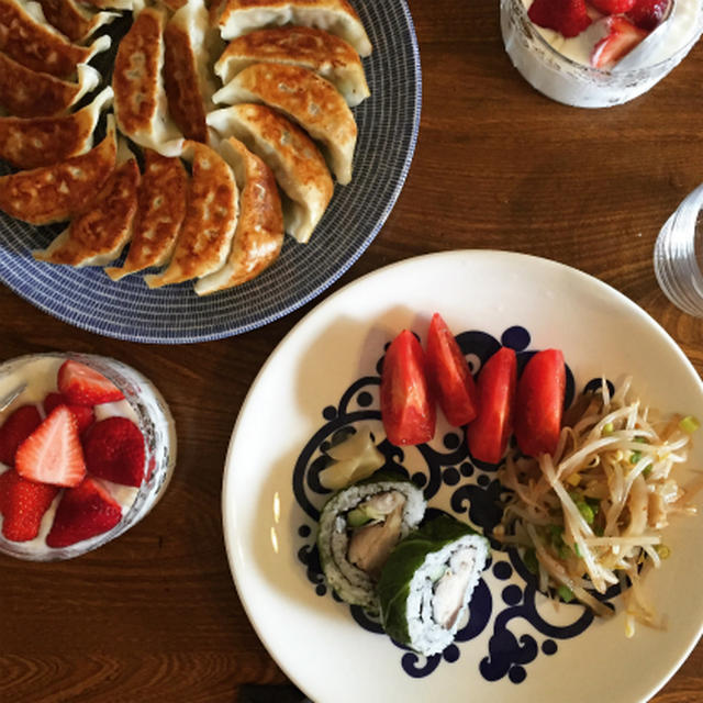 休日の朝ごはんは餃子でもいい？