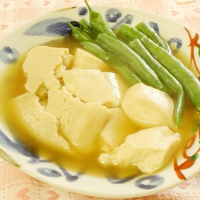 高野豆腐のフワフワ含め煮　　　電子レンジで簡単！