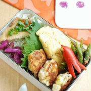 チキンチーズの丸め焼き弁当【オイルワックス】