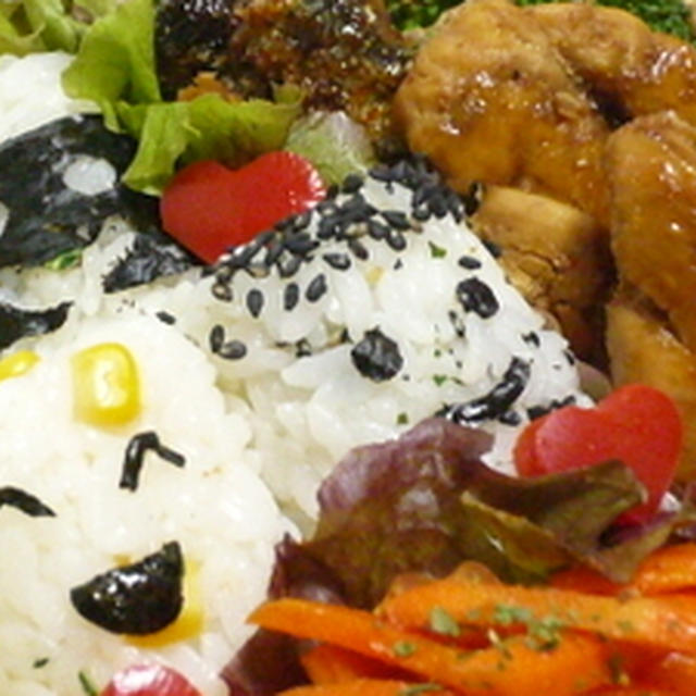3色にっこりおむすび弁当☆