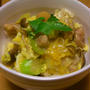 きのこたっぷり。卵とろりの親子丼