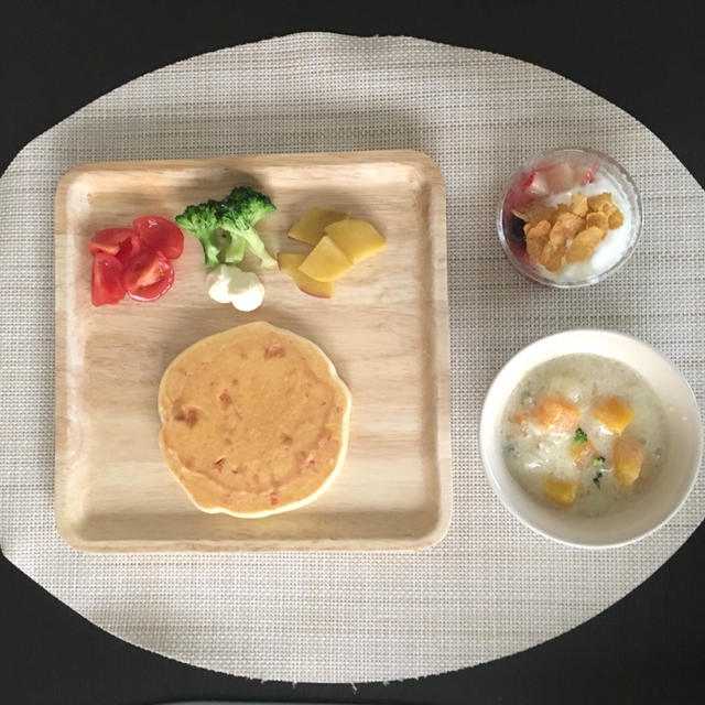 幼児食 人参のオレンジ煮の米粉パンケーキ By うさぱんさん レシピブログ 料理ブログのレシピ満載