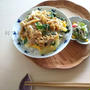ニラ玉なめたけ丼
