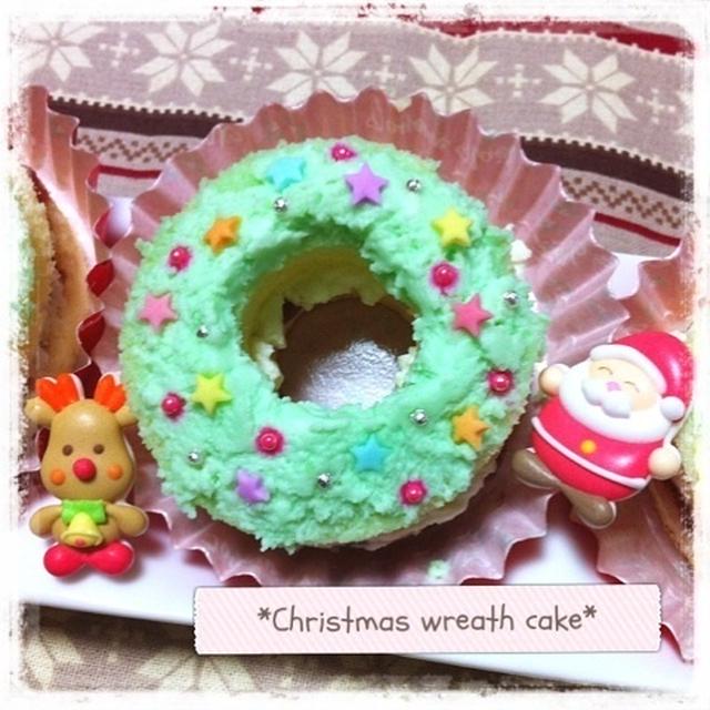 パステルカラーのクリスマス リースケーキ By Akaneさん レシピブログ 料理ブログのレシピ満載