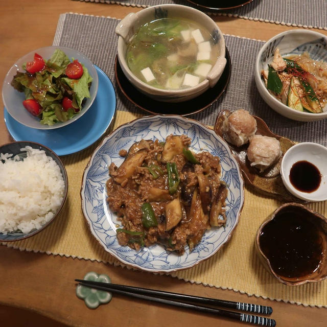 「粉末塩麹」を使った麻婆茄子の晩ご飯と　”ケメちゃん”負傷事件(+_+)