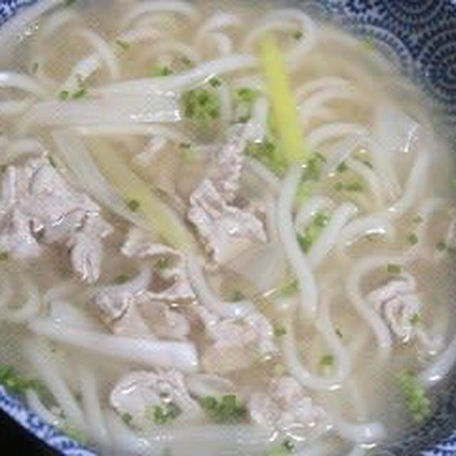 8月29日　深夜の肉南蛮うどん