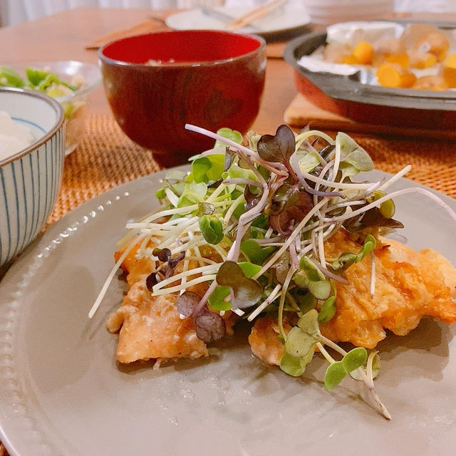 トースターで鶏モモ肉の柚子胡椒香味焼き♡レッスンと味覚。