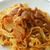 ハクサイの中華風トマト手打ちパスタ