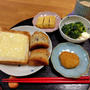 チーズトーストとささみカツとブロッコリー
