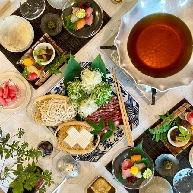 だんなさま40歳のお誕生日は「下鴨茶寮」の合鴨と葱の出汁しゃぶでお祝いできました