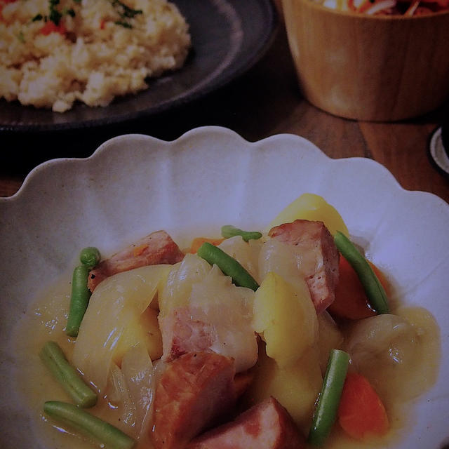 Instant potで作るポトフの夕食