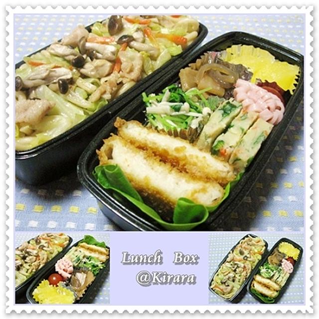 ◆4.22　焼きうどんのお弁当♪カブさん・姫さんからつくレポいただきました♪