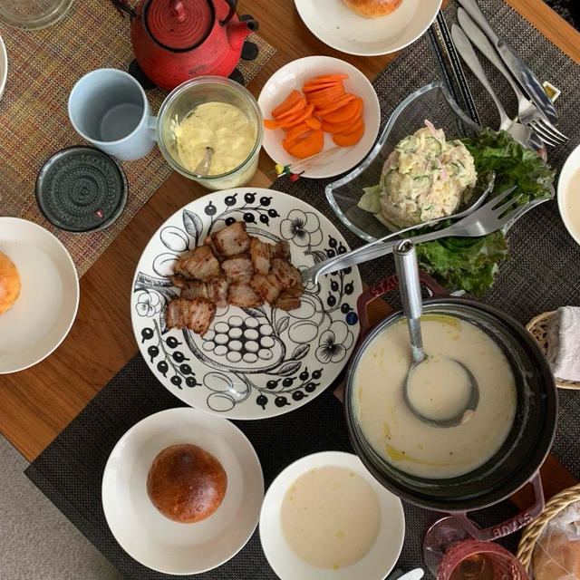 【　#本日のおうちごはん　と言うか、友達とごはん】