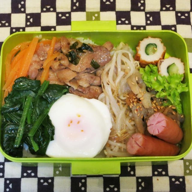 ビビンバ弁当～　と　ヒメシャリンバイの花♪