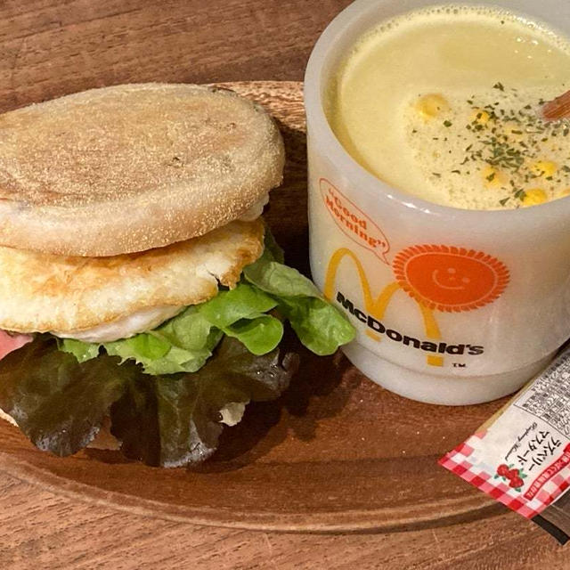 ライ麦イングリッシュマフィンの朝♪
