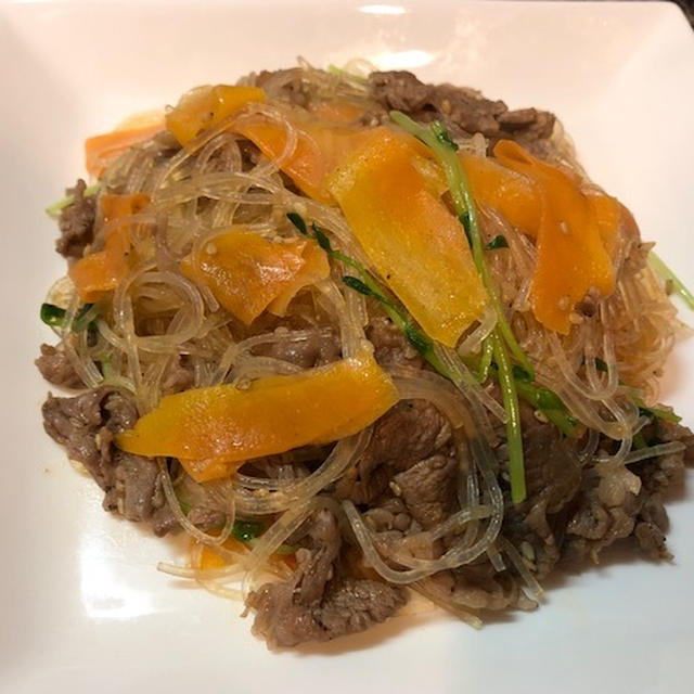 チャプチェ♡焼きししゃも♡牛肉ごぼう時雨煮♡厚揚げホイル焼き