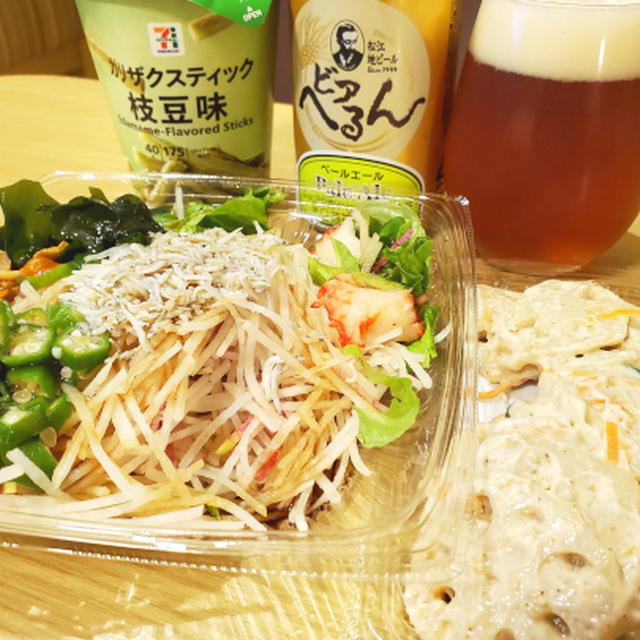 夏休み6日目夕食、晩酌？