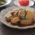 レンジで簡単鶏もも肉と大根と厚揚げの煮物とまごわやさしいダイエット献立