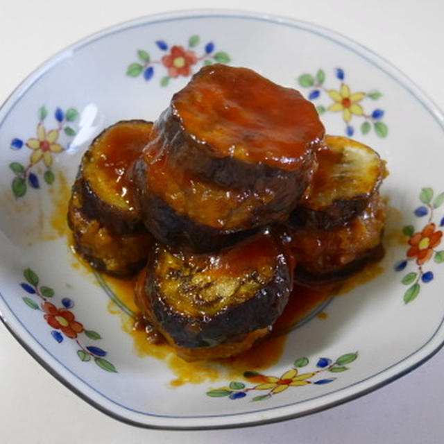 うまソース・トマトタイプで作るナスのひき肉サンド