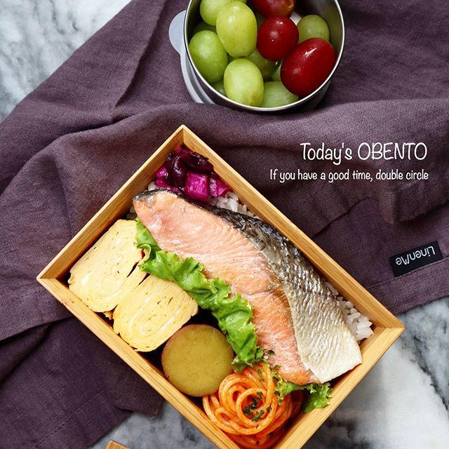 鮭弁当♡【#お弁当#鮭】