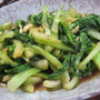 時短で味しみ♪　細切りチンゲン菜のにんにくオイスターソース炒め