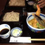 蕎麦屋で蕎麦と天丼ランチo(^_-)O蕎麦もうまいが、天丼もうまい。尾山台の三稜。