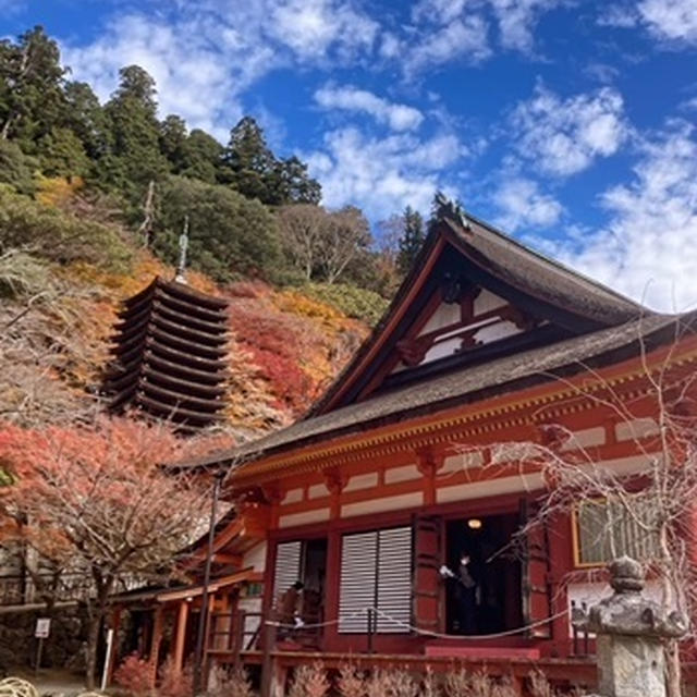 談山神社　紅葉を見に