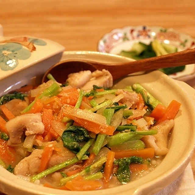 ねこまんま的！！野菜のみそ炒め雑炊